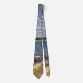 Cravate Rivière avec bateaux à rames par Vincent van Gogh (Devant)