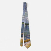 Cravate Rivière avec bateaux à rames par Vincent van Gogh (Dos)