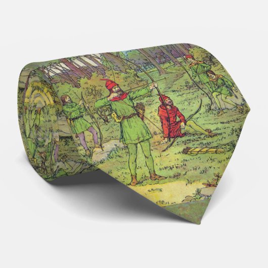 Cravate Robin Hood In The Forest  (Roulé)