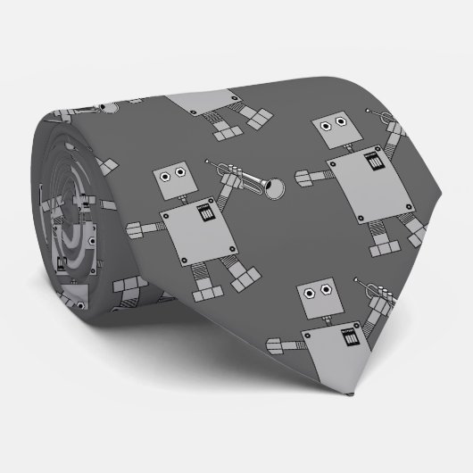 Cravate Robot de trompette (Roulé)