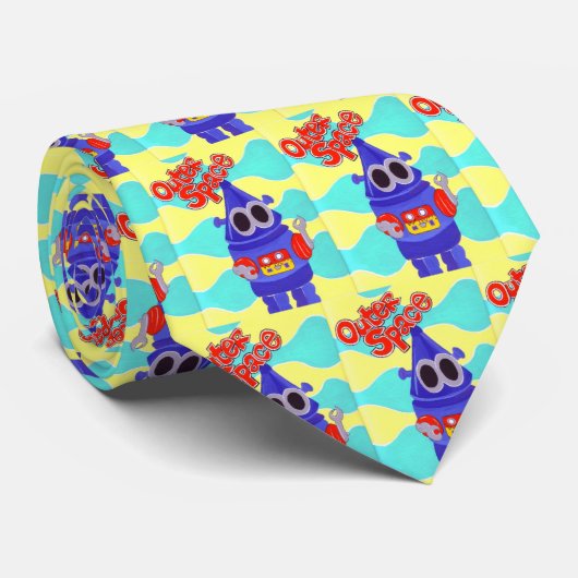 Cravate Robot d'espace extra-atmosphérique (Roulé)