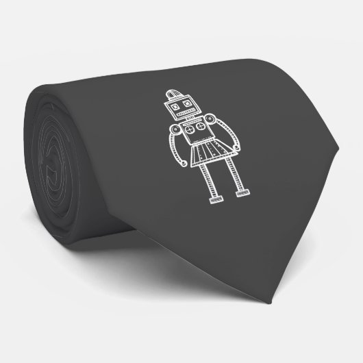 cravate robot fou (Roulé)