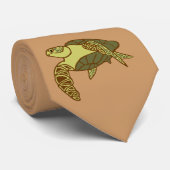 Cravate robuste de la tortue marine honu (Roulé)