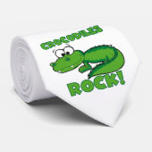 Cravate Roche de crocodiles (Roulé)