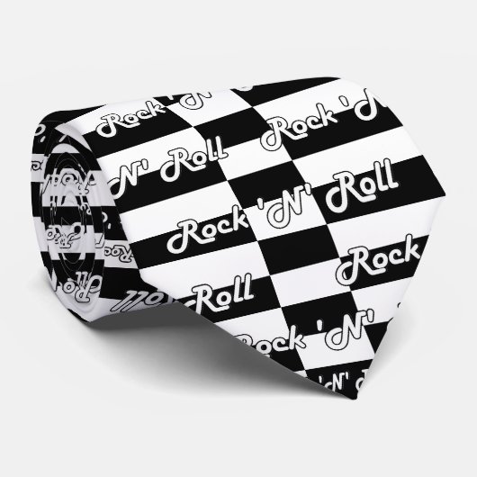 Cravate Rock 'n' Roll Retro (Roulé)