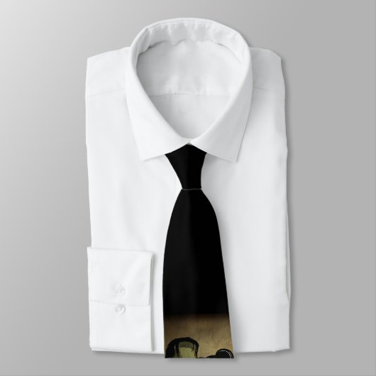 Cravate Rockabilly Frank et jeune mariée (Attaché)