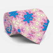 Cravate Rockabilly Satin Star Foulard Motif (Roulé)