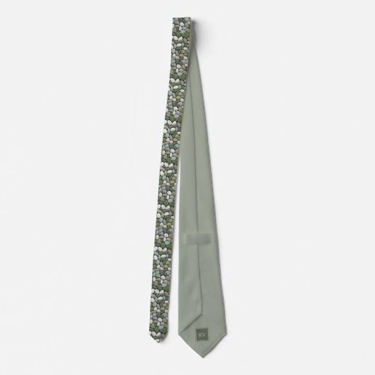Cravate Rockhound gris vert (Dos)