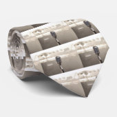 Cravate Rocks And Roll Microphone (Roulé)