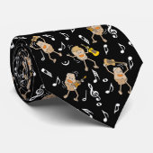 Cravate Rocks de guitare (Roulé)