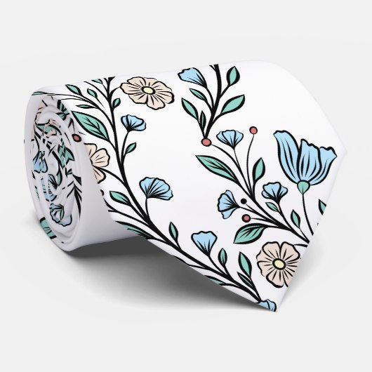 Cravate Rococo pattern (Roulé)