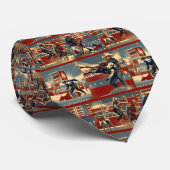 Cravate Rodeo Cowboys Calf Roping (Roulé)