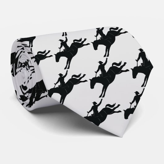 Cravate Rodéo : Montez-les cowboy ! (Roulé)