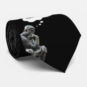 Cravate Rodin's Thinker - Add Your Custom Thought (Roulé)
