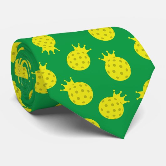 Cravate Roi de Pickleball (Roulé)