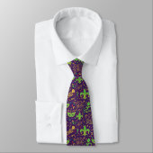 Cravate Roi des Confettis Tie Mardi Gras (Attaché)
