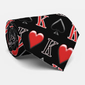 Cravate Roi des pelles, le roi de l'habillement de coeurs (Roulé)