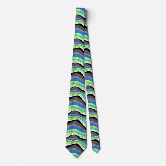 Cravate Roller Coaster Striped Two-sided (Devant)