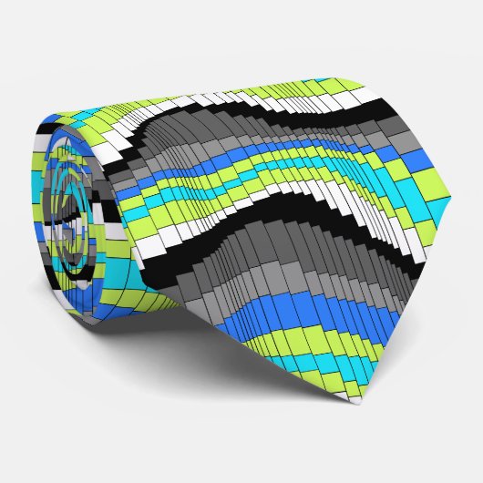 Cravate Roller Coaster Striped Two-sided (Roulé)