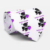 Cravate Roller Derby Heart (Violet) (Roulé)