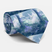 Cravate Romains de Mist Bleu Astilbe 8:28 (Roulé)