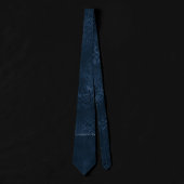Cravate Romance de la marine de minuit | Blue Satiny Grung