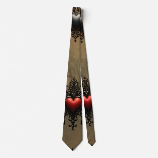 Cravate Romance gothique : Passion cachée (Devant)
