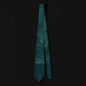 Cravate Romance Turquoise de minuit | Dark Satiny Grunge D
