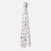 Cravate Romantic Valentine Tie Hand Drawn Heart Design (Devant)