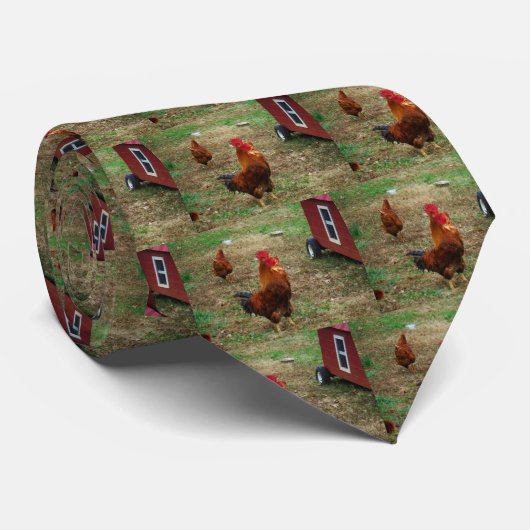 Cravate Rooster Crowing (Roulé)
