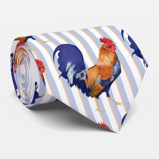 Cravate Rooster Stripes Tie (Roulé)