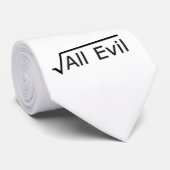 Cravate Root of All Evil - Math Humor / Math Geek (Roulé)
