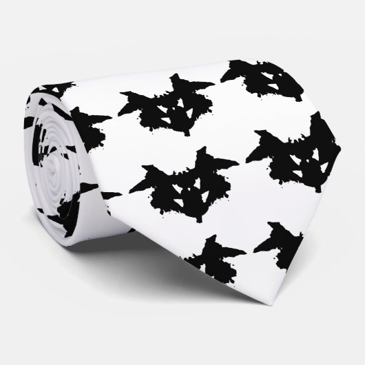 Cravate Rorschach Inkblot (Roulé)