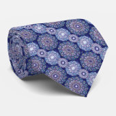 Cravate Rosace bleue (Roulé)