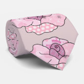 Cravate rose (Roulé)