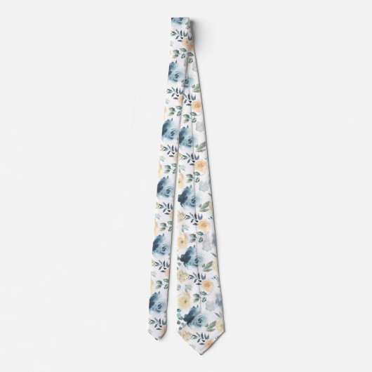 Cravate Rose à la crème bleue poussiéreuse (Dos)