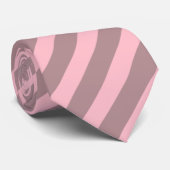 Cravate Rose B48E92 Dusty / Bandes FFC0CB Rose (Roulé)
