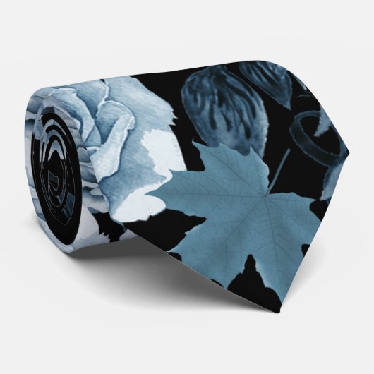 Cravate Rose bleu (Roulé)