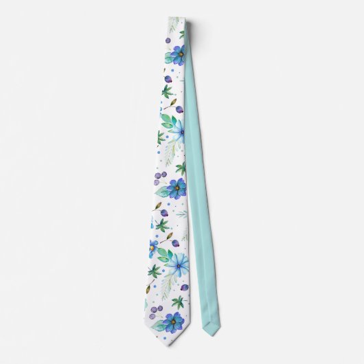 Cravate Rose bleu (Devant)