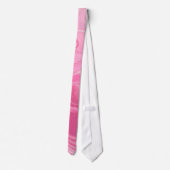 Cravate Rose clair et blanc (Dos)