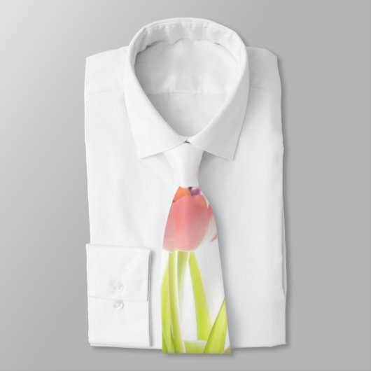 Cravate rose de blanc de rockabilly de fleur de (Attaché)