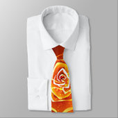Cravate Rose de feu en fleurs (Attaché)