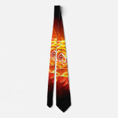 Cravate Rose de feu en fleurs (Dos)