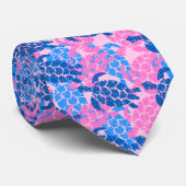 Cravate Rose de Hawaïen de tortue de mer de Honu Aloha - (Roulé)