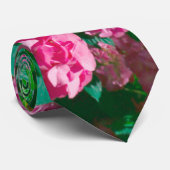 Cravate Rose de Noël Fleurs d'Helleborus Floral (Roulé)