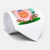 Cravate rose de porc (Roulé)