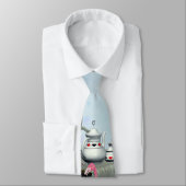 Cravate rose de thé de Flamant rose du pays des (Attaché)