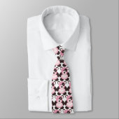 Cravate rose d'ours panda (Attaché)