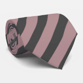 Cravate Rose Duisier B48E92 / Gris de charbon de bois 4343 (Roulé)