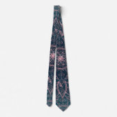 Cravate Rose élégant Gold Mandala Blue Nebula Stars (Dos)